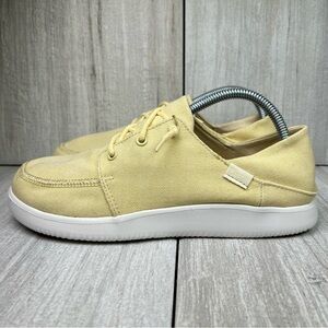 NEW Chaco Chillos Yellow Canvas Sneaker Slip On Shoes Clog Womens Size 9